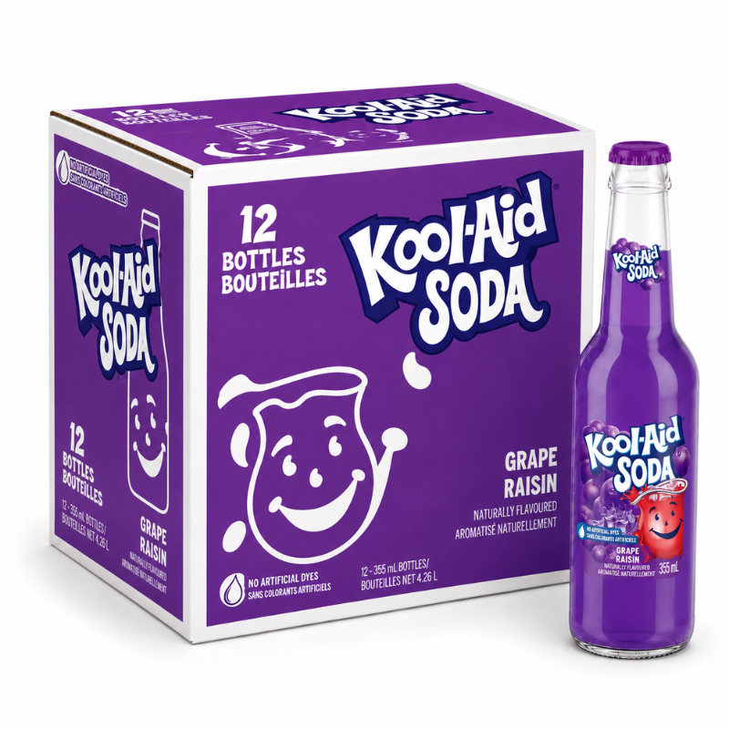 KOOL-AID - SODA RAISIN - 12/355ML