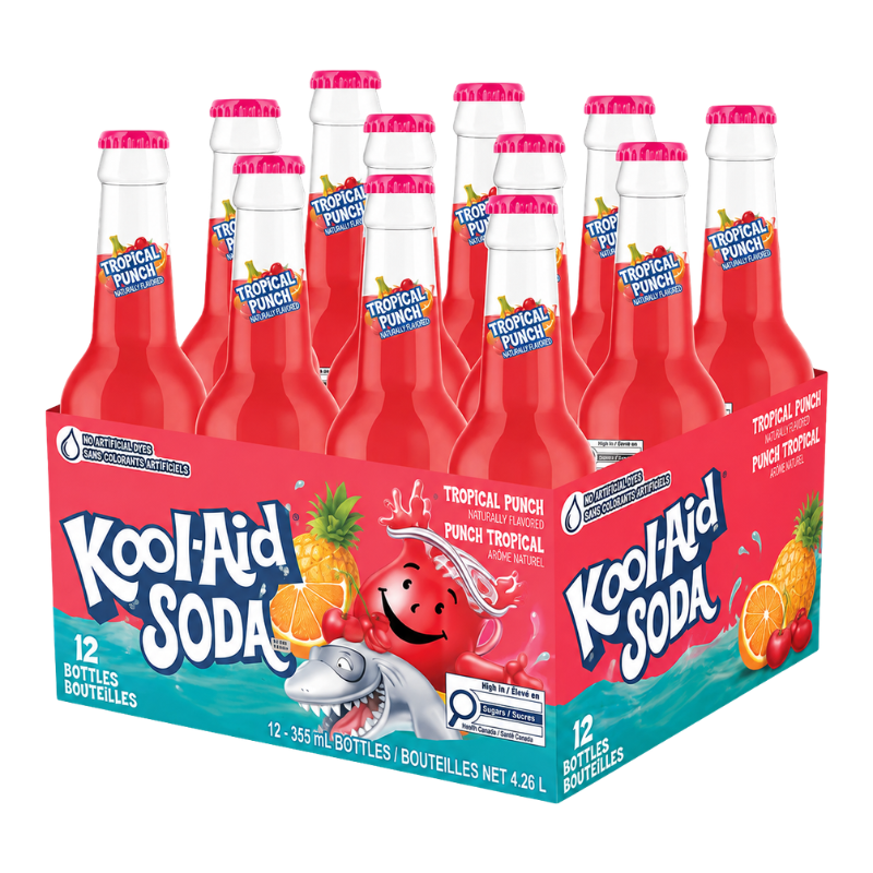 KOOL-AID - SODA REQUIN DRÔLE - 12/355ML