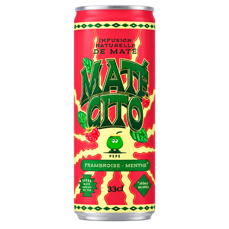 MATECITO - BIGFLO & OLI FRAMBOISE MENTHE - 12/330ML