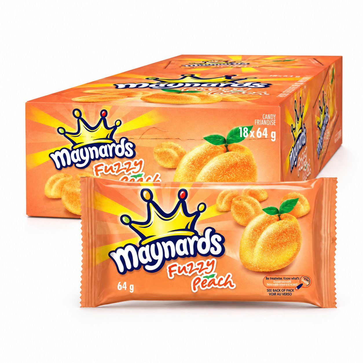 MAYNARDS  - FUZZY PEACH - 18/64G