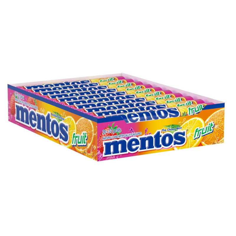 MENTOS - FRUITS MÉLANGÉS - 20/37G