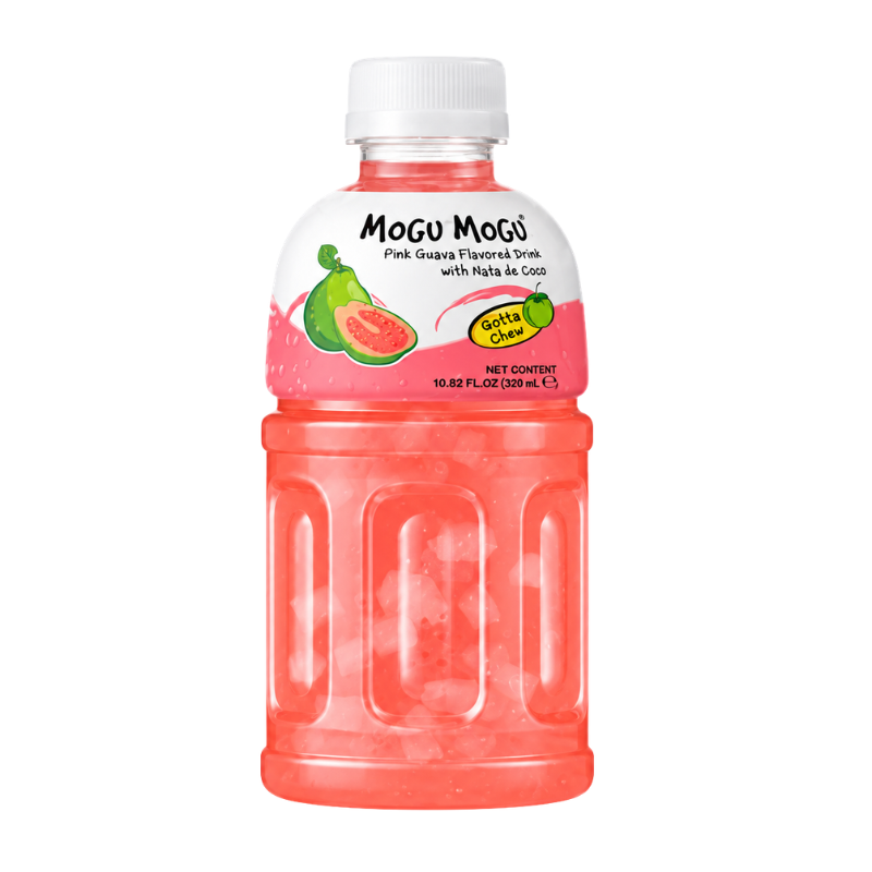 MOGU MOGU - PINK GUAVA FRUIT DRINK - 24/320ML