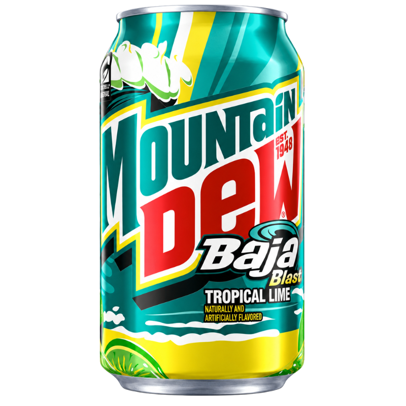 MOUNTAIN DEW - BAJA BLAST TROPICAL LIME - 12/355ML