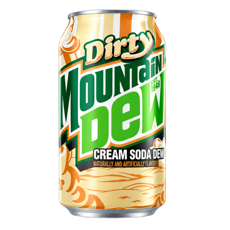 MOUNTAIN DEW - DIRTY CREAM SODA - 12/355ML