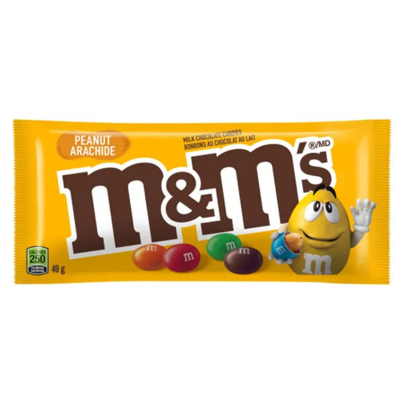M&M'S - CHOCOLAT AU LAIT & ARACHIDE - 24/49G