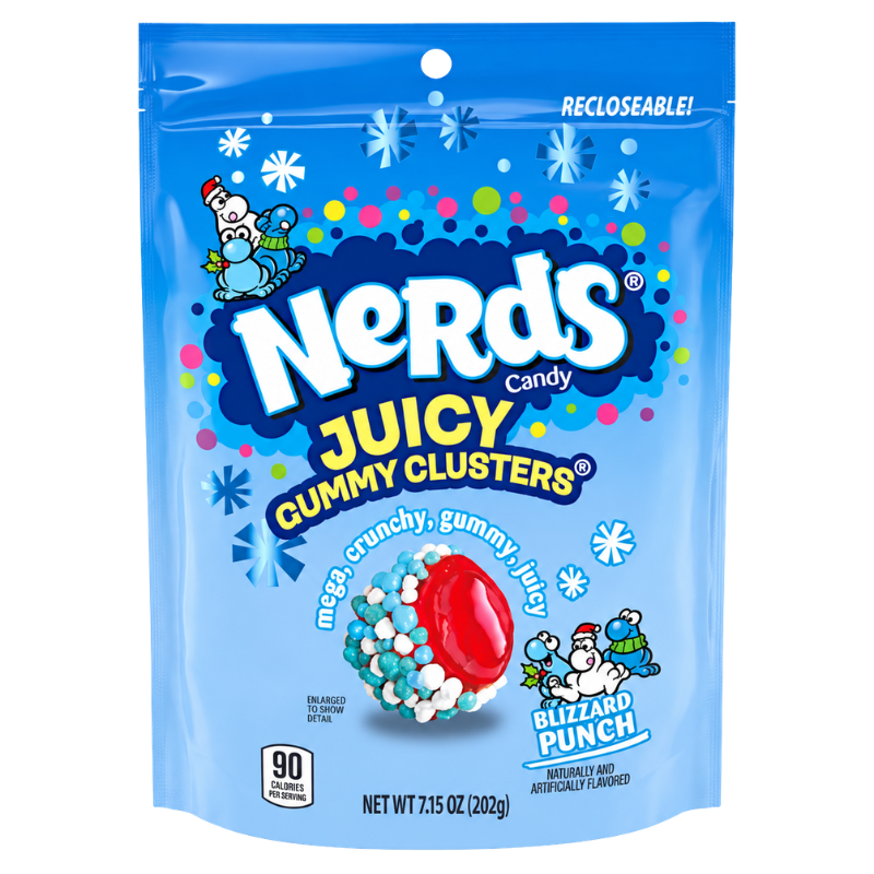 NERDS - JUICY GUMMY CLUSTER HOLIDAY - 6/203G