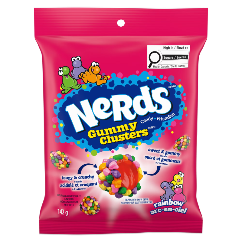 NERDS - GUMMY CLUSTERS ARC-EN-CIEL - 10/142G