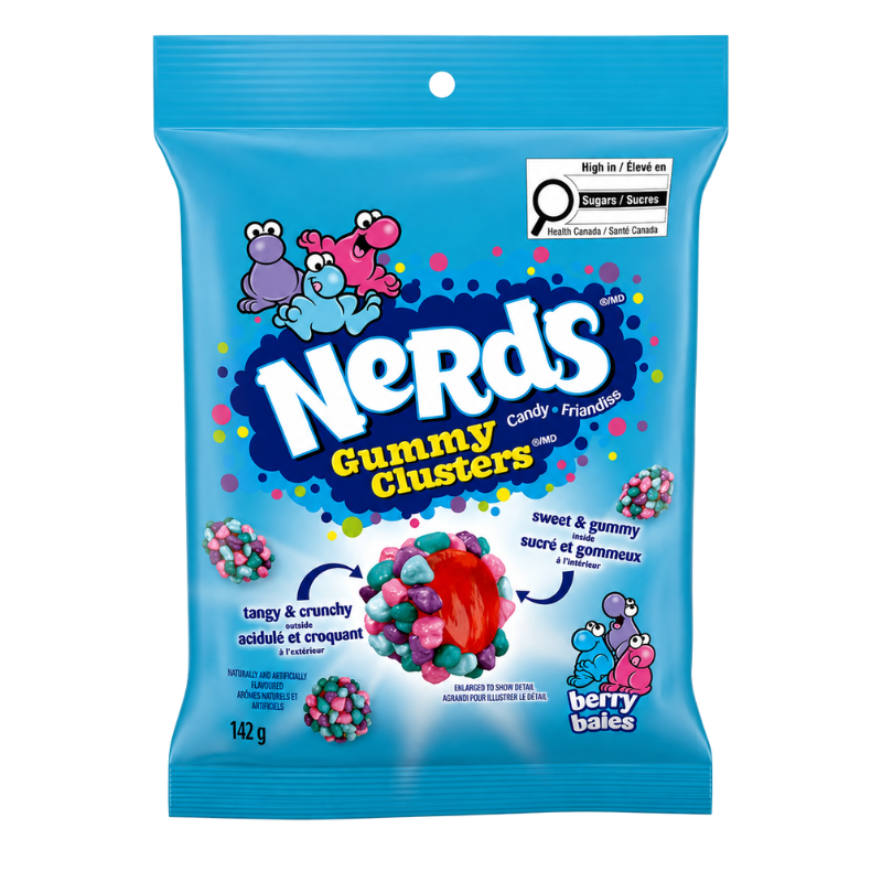 NERDS - GUMMY CLUSTERS BAIES - 10/142G
