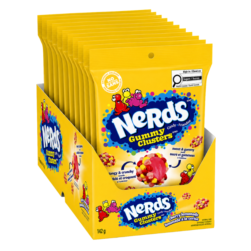 NERDS - GUMMY CLUSTER LIMONADE À LA CERISE - 10/142G