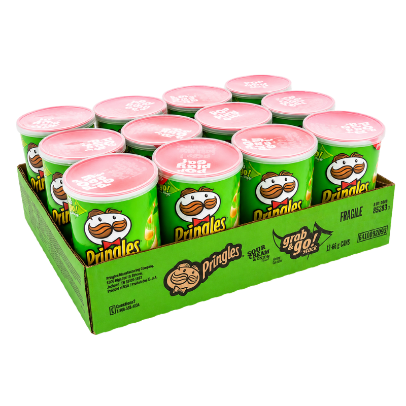 PRINGLES - CRÈME SURE ET OIGNON - 12/68G
