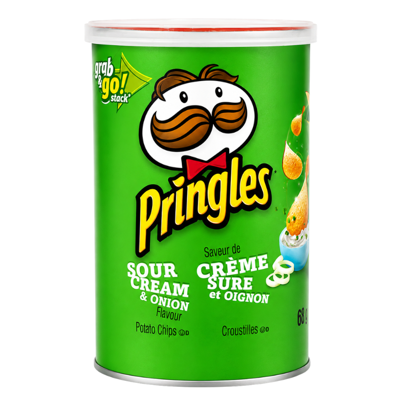 PRINGLES - CRÈME SURE ET OIGNON - 12/68G
