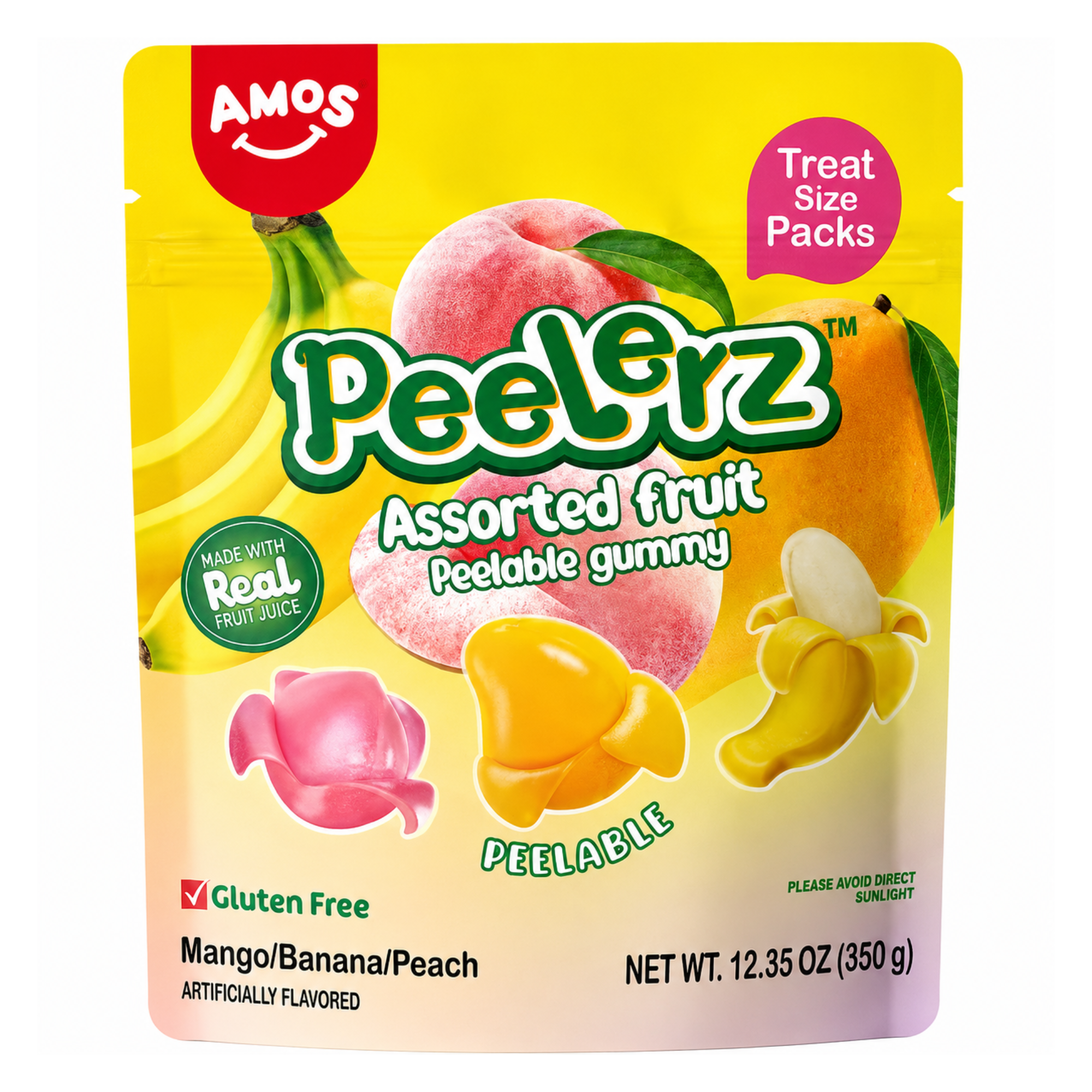 Peelerz - Gummy Assorted Fruit - 6/350g