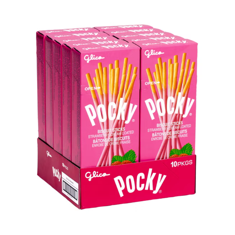 POCKY - CRÈME À LA FRAISE - 10/40G