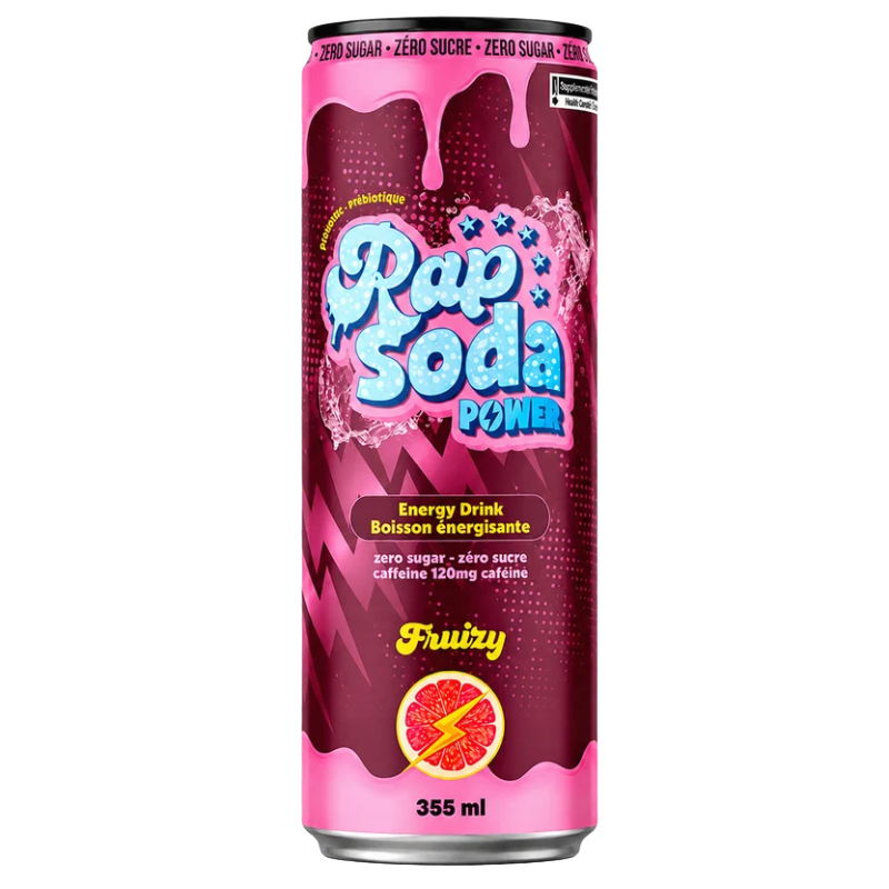 RAP SODA - POWER FRUIZZY - 12/355ML