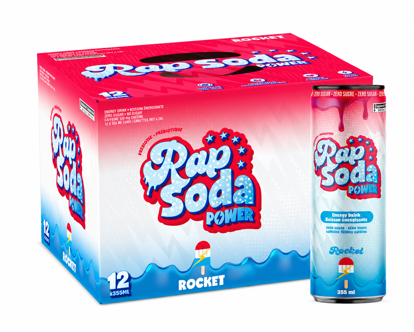 RAP SODA - POWER ROCKET - 12/355ML