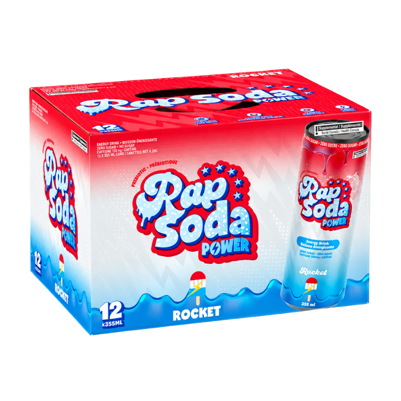 RAP SODA - POWER ROCKET - 12/355ML
