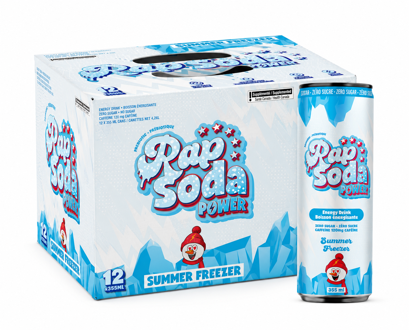 RAP SODA - POWER SUMMER FREEZER - 12/355ML