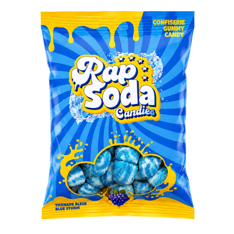 RAP SODA - TORNADE BLEUE GUMMY  - 24/150G