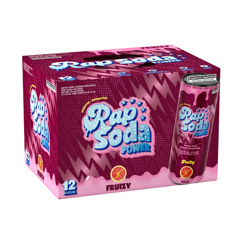 RAP SODA - POWER FRUIZZY - 12/355ML