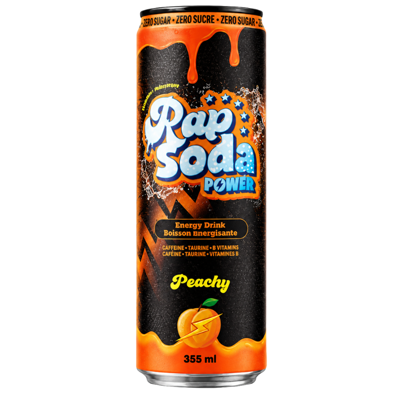 RAP SODA - POWER PEACHY - 12/355ML