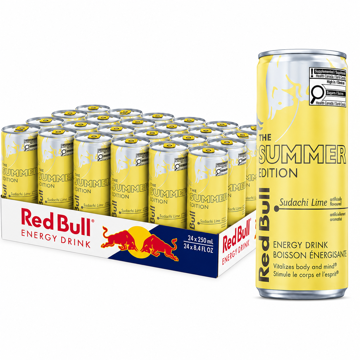 RED BULL SUDACHI LIME- BOISSON ÉNERGISANTE - 24/250ML