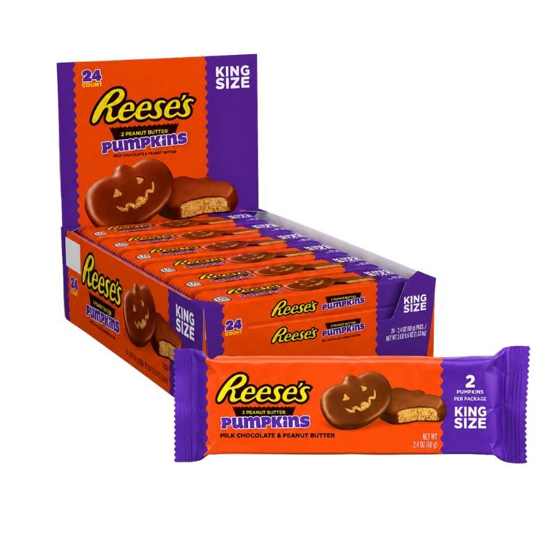 REESE'S - CHOCOLAT BEURRE D'ARACHIDES CITROUILLES - 24/68G