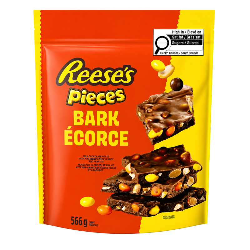 REESE'S PIECES - CHOCOLAT BEURRE D'ARACHIDES EN ÉCORCE - 566G