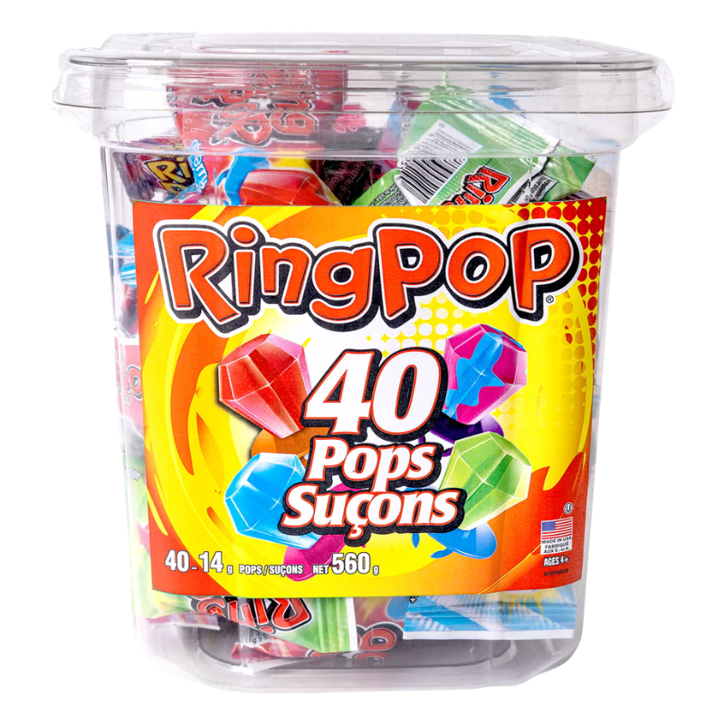 RING POP - SAVEURS VARIÉES - 40/14G