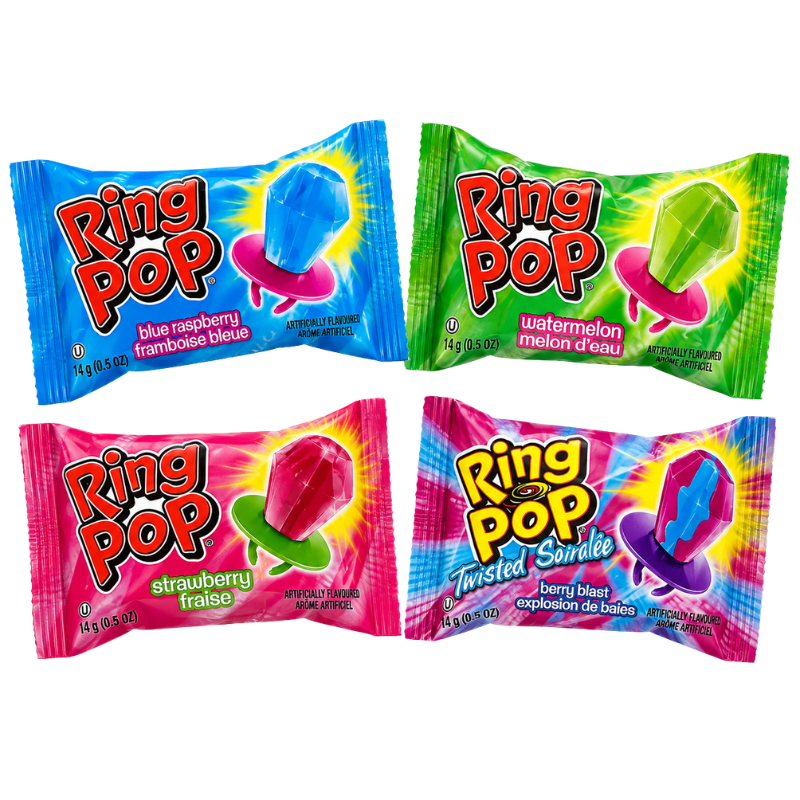 RING POP - SAVEURS VARIÉES - 40/14G