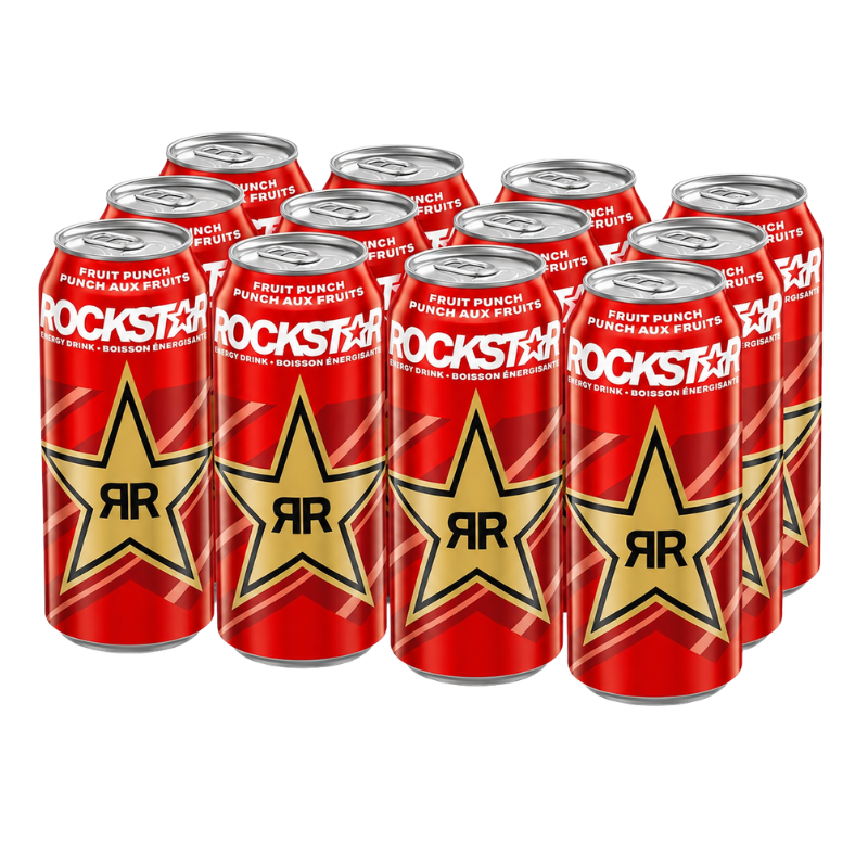 ROCKSTAR ENERGY - PUNCH AUX FRUITS - 12/473ML