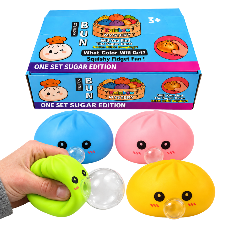 SQUISHY - BUBBLE BLOWING DUMPLING - 12PCS