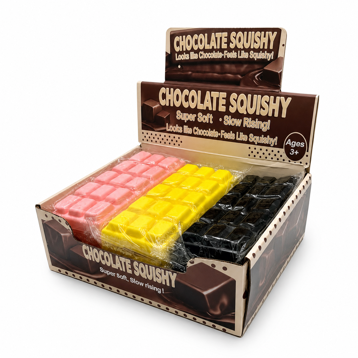 SQUISHY - CHOCOLATE - 12PCS