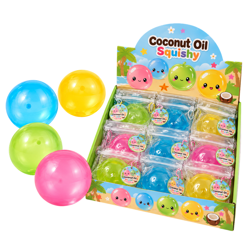 SQUISHY - COCONUT OIL SQUISHY - 12PCS