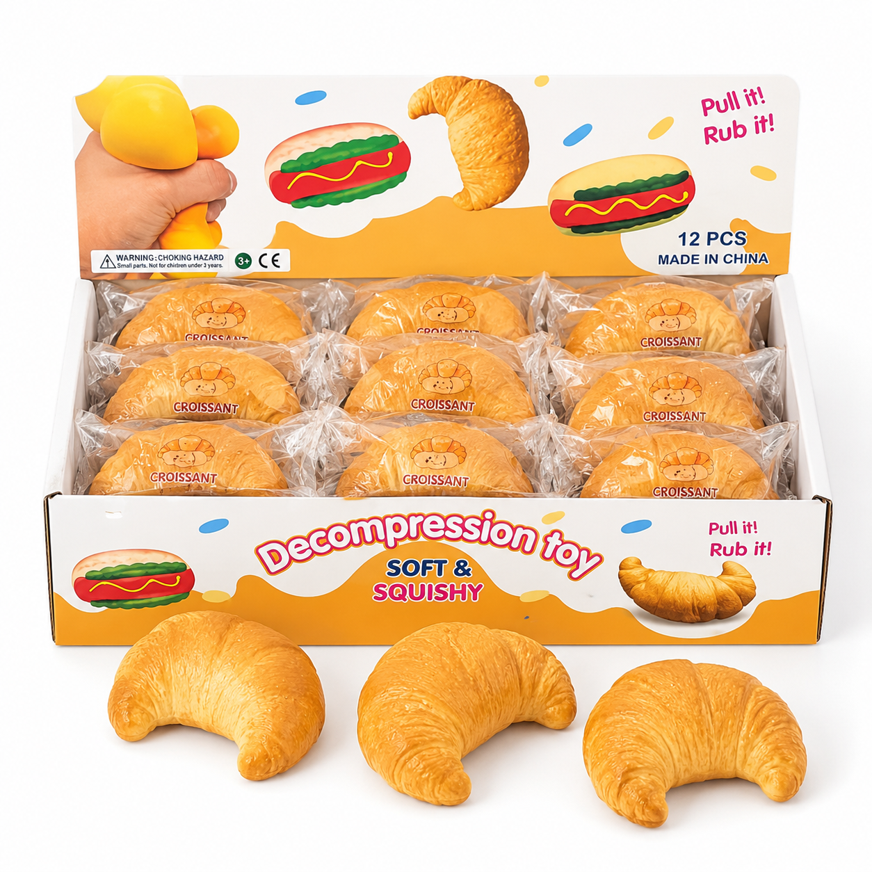 SQUISHY - CROISSANT - 12PCS