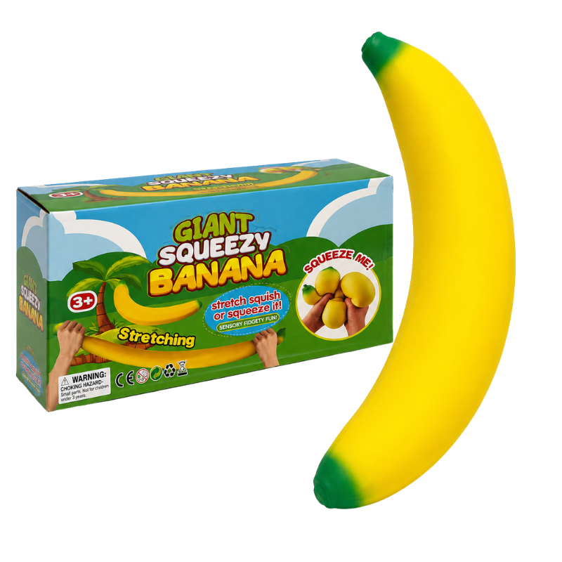 SQUISHY - BANANE  GÉANTE - 6PCS