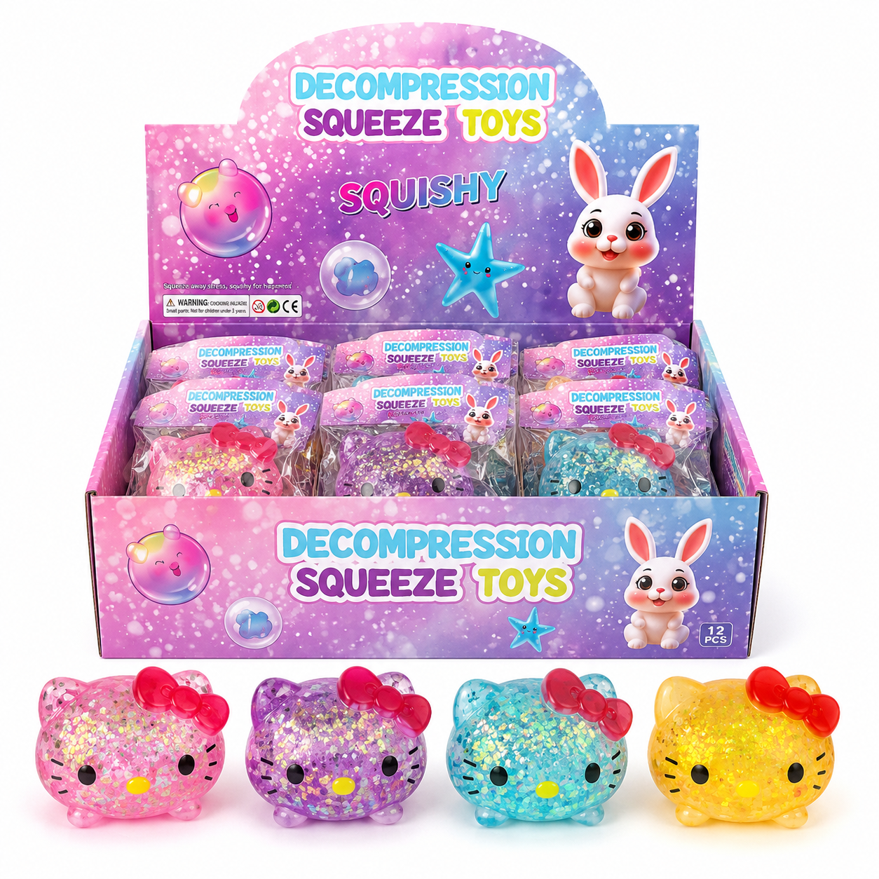 SQUISHY - HELLO KITTY - 12PCS