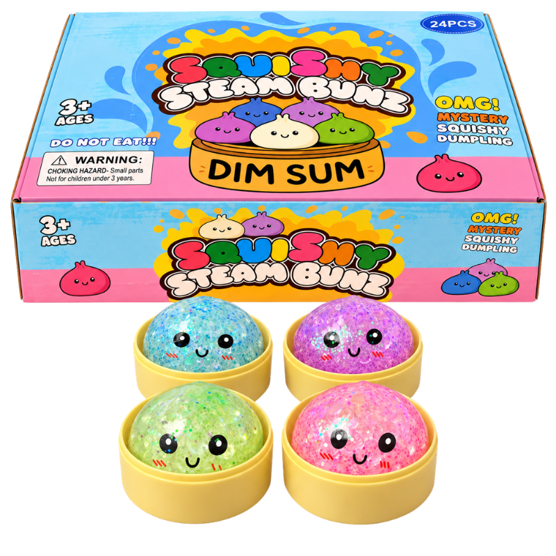 SQUISHY - MINI STEAM BUNZ DUMPLING - 24PCS