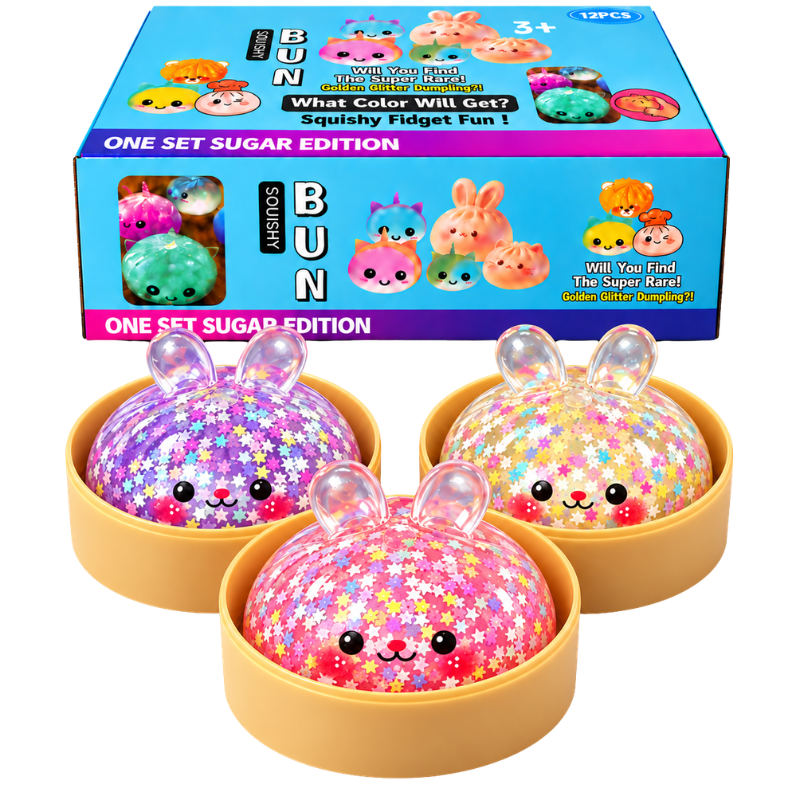 SQUISHY - STAR BEAD BUNNY DUMPLING - 12PCS