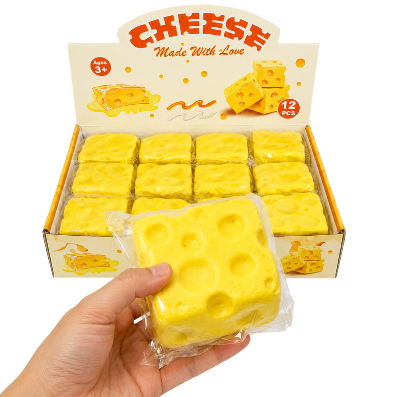 SQUISHY - SWISS CHEESE - 12PCS
