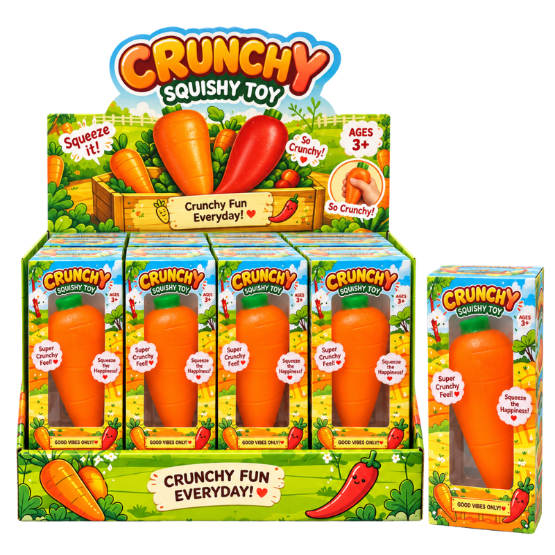 SQUISHY CRUNCH - CAROTTE CROQUANTE - 12PCS