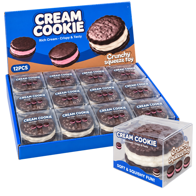 SQUISHY CRUNCH - CREAM COOKIE CROQUANT - 12PCS