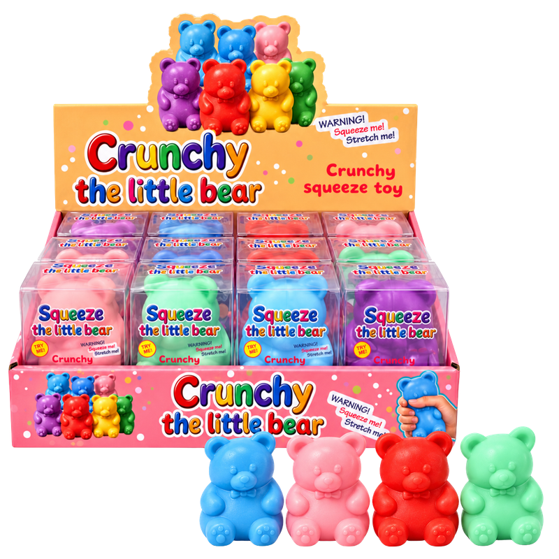 SQUISHY CRUNCH - LITTLE BEAR CROQUANT - 12PCS