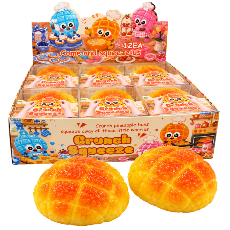 SQUISHY CRUNCH - PINEAPPLE BUNS CROQUANT - 12PCS
