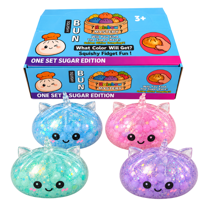 SQUISHY – UNICORN PASTEL BEAD DUMPLING - 12PCS