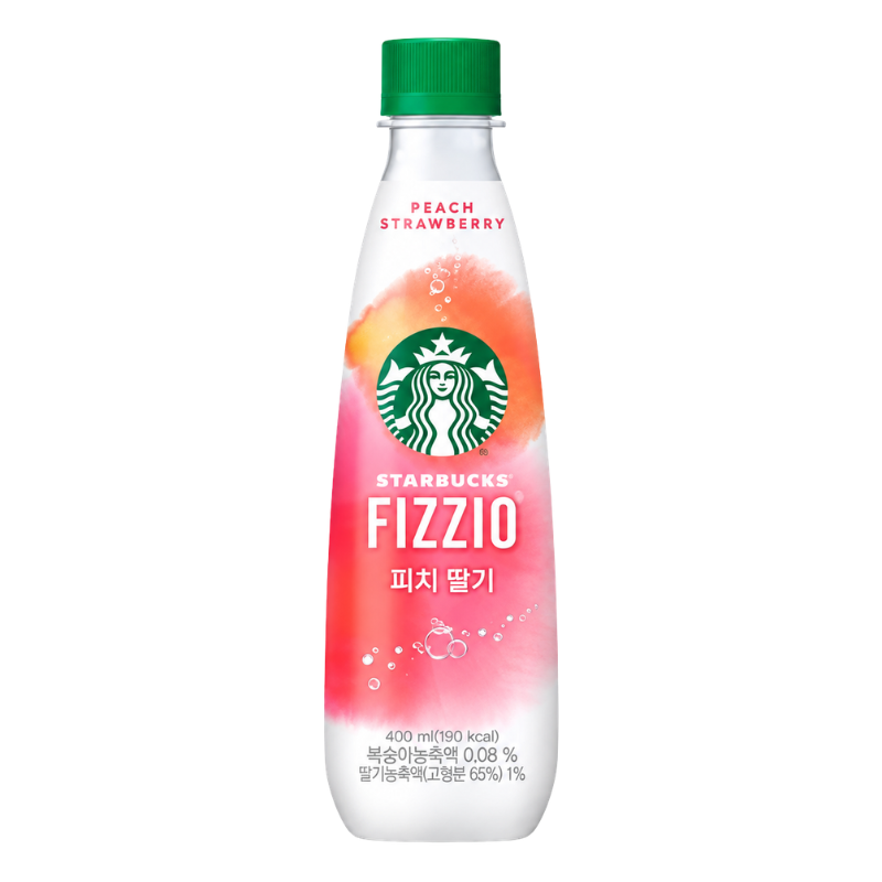 STARBUCKS - FIZZIO PEACH STRAWBERRY - 24/400ML