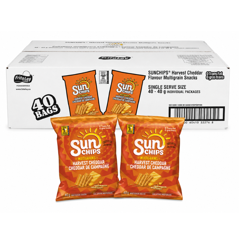 SUN CHIPS - CHEDDAR DE CAMPAGNE - 40/40G