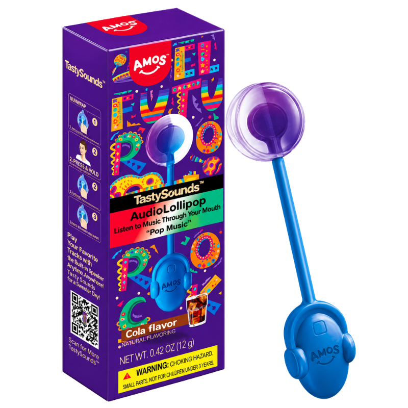 AMOS - TASTESOUNDS AUDIO LOLLIPOP COLA - 12/12G