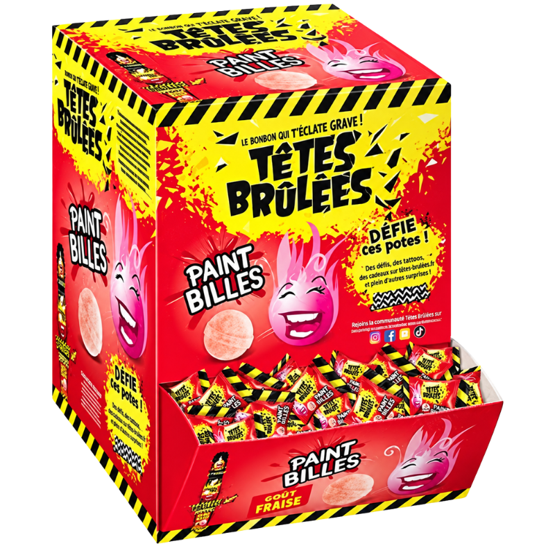 TÊTES BRÛLÉES - PAINT BILLES STRAWBERRY - 300/3G