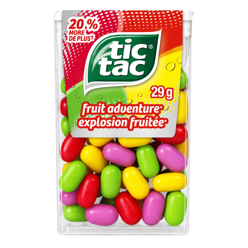 TIC TAC - MENTHES EXPLOSION FRUITÉE - 12/29G