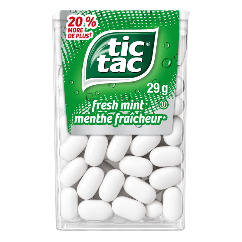 TIC TAC - MENTHES FRAÎCHE - 12/29G